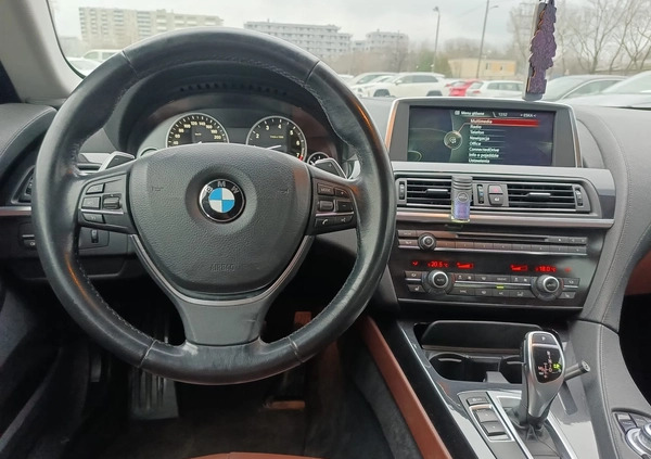 BMW Seria 6 cena 104900 przebieg: 183287, rok produkcji 2013 z Warszawa małe 596